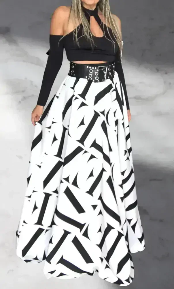 Dlouhá sukně - maxi sukně BOROS SK-L-WHI01